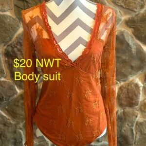 Plunging Neck Bodysuit